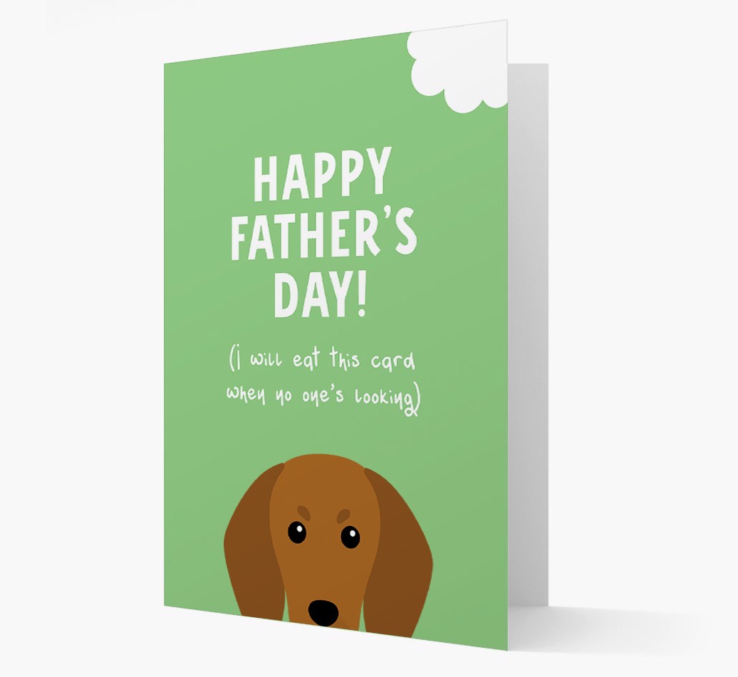 Happy Father's Day: Personalised {breedFullName} Card