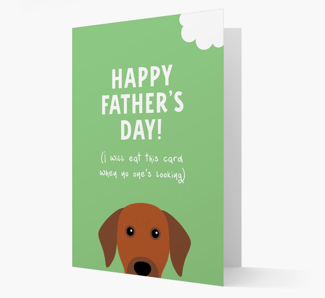 Happy Father's Day: Personalised {breedFullName} Card