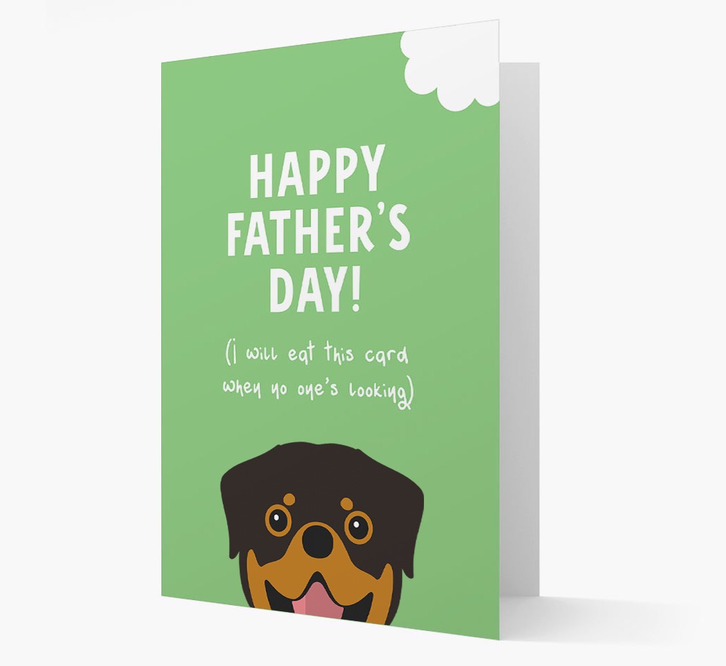 Happy Father's Day: Personalised {breedFullName} Card