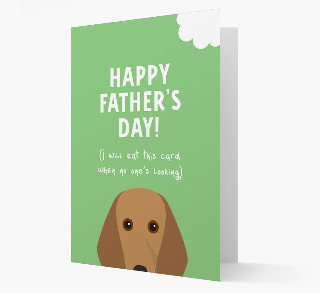 Happy Father's Day: Personalised {breedFullName} Card