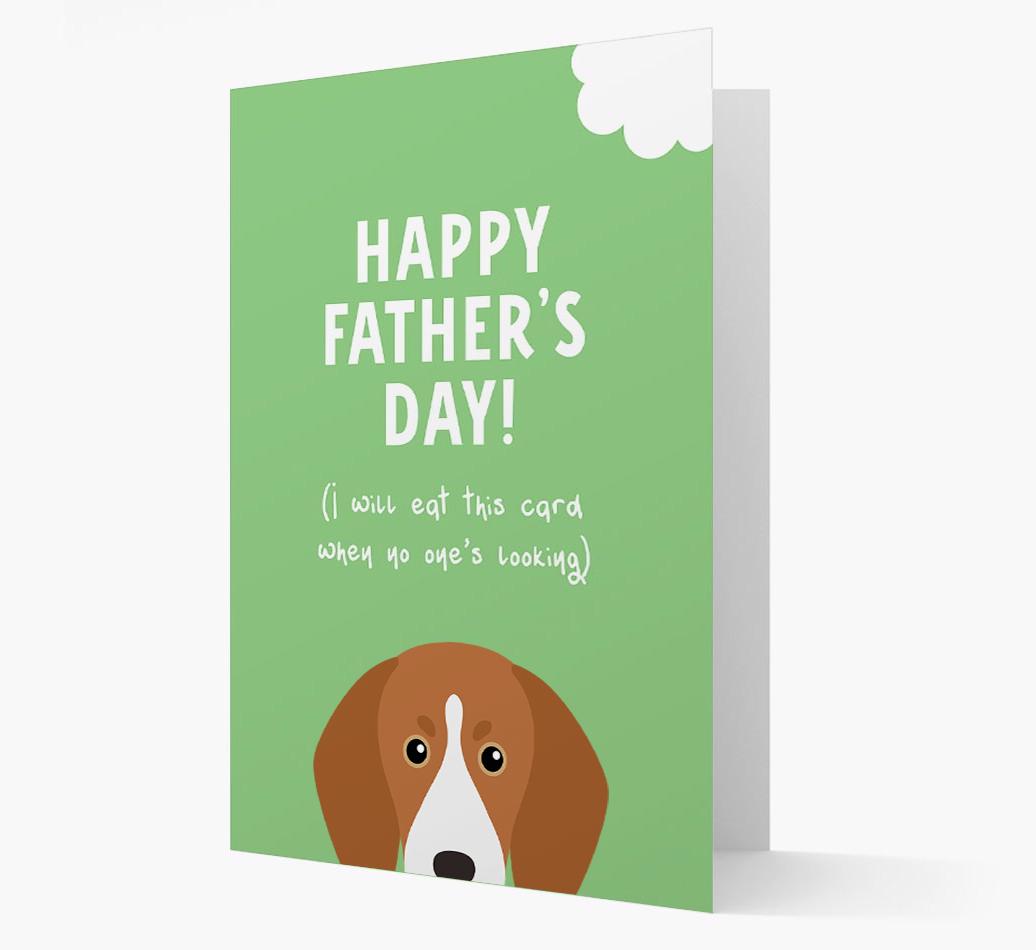 Happy Father's Day: Personalised {breedFullName} Card