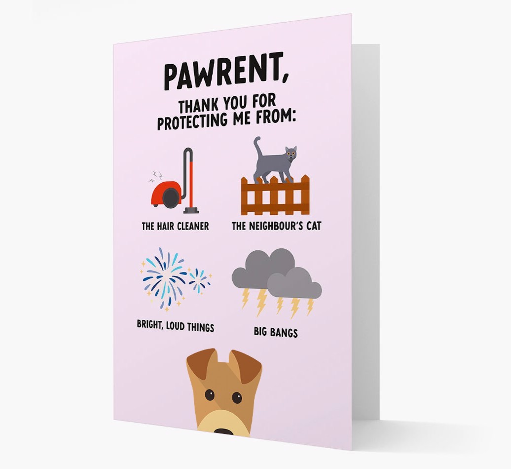Thank You For Protecting Me: Personalized {breedFullName} Card