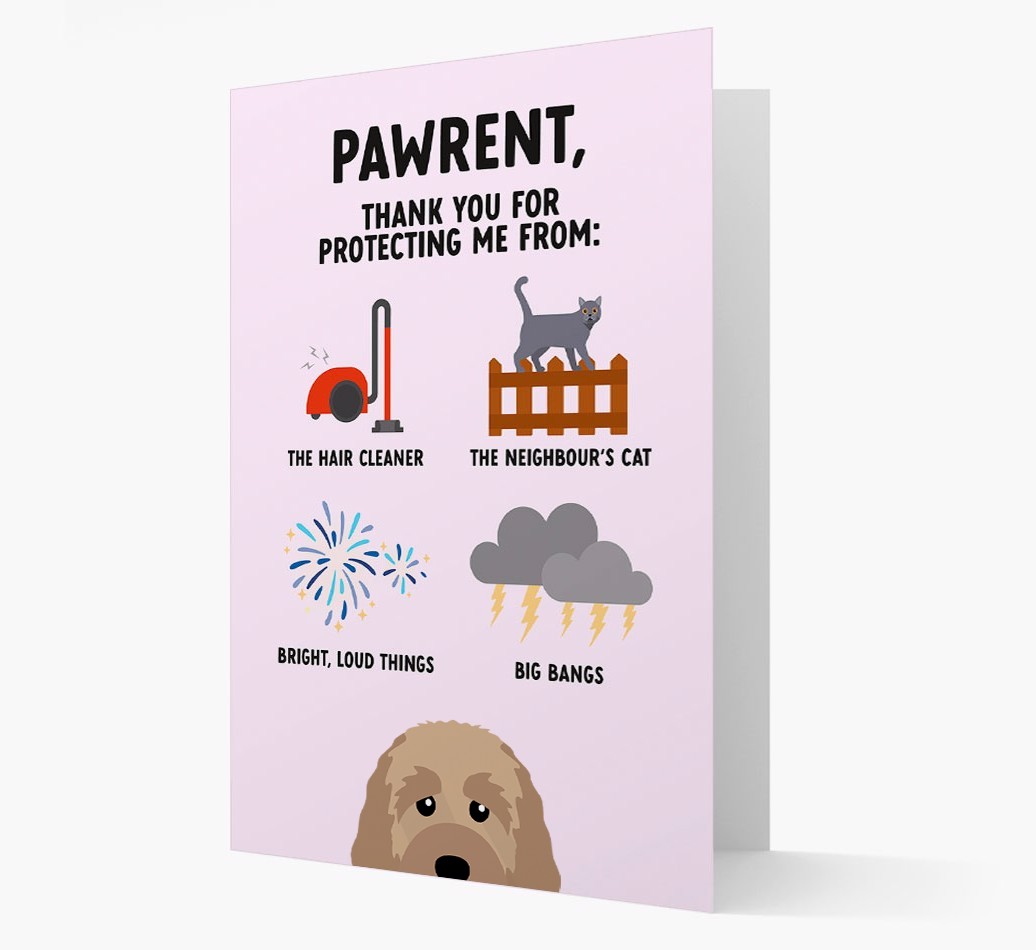 Thank You For Protecting Me: Personalized {breedFullName} Card