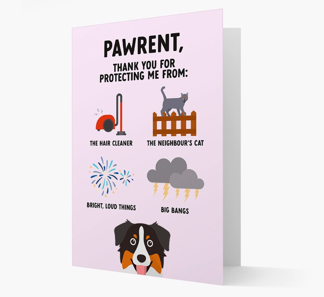 Thank You For Protecting Me: Personalized {breedFullName} Card
