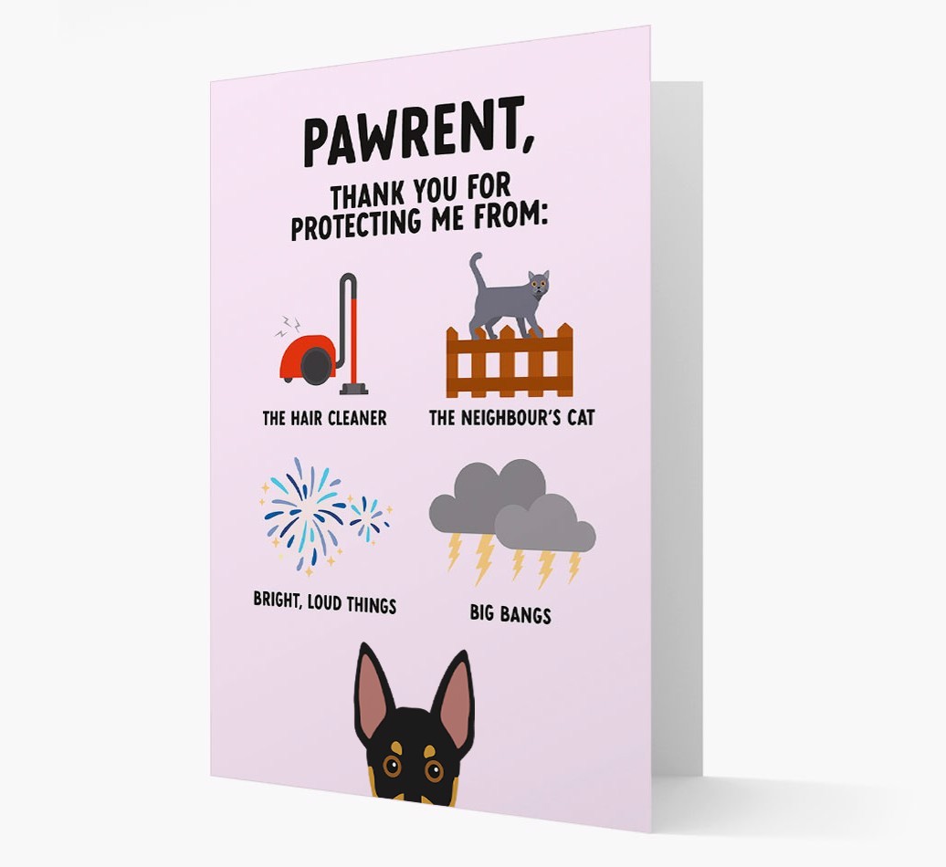 Thank You For Protecting Me: Personalized {breedFullName} Card