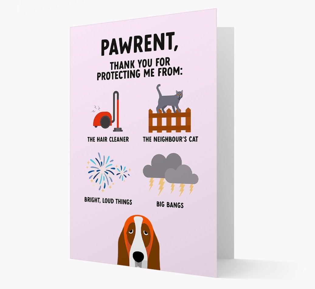 Thank You For Protecting Me: Personalised {breedFullName} Card
