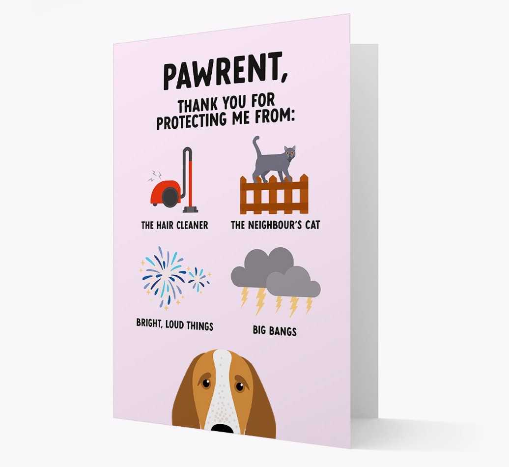 Thank You For Protecting Me: Personalized {breedFullName} Card