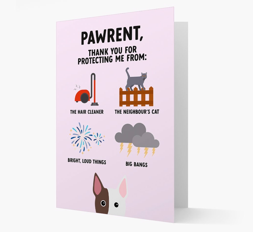 Thank You For Protecting Me: Personalised {breedFullName} Card