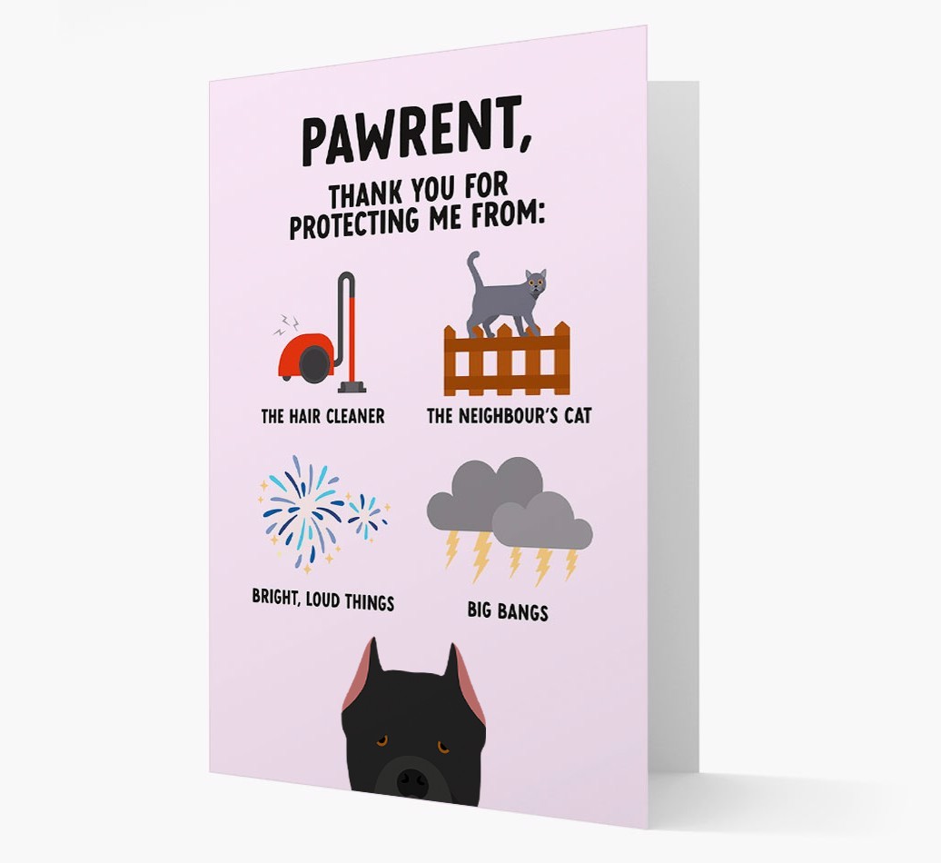 Thank You For Protecting Me: Personalised {breedFullName} Card