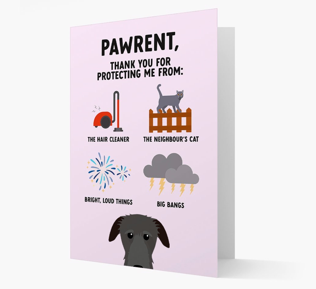Thank You For Protecting Me: Personalized {breedFullName} Card