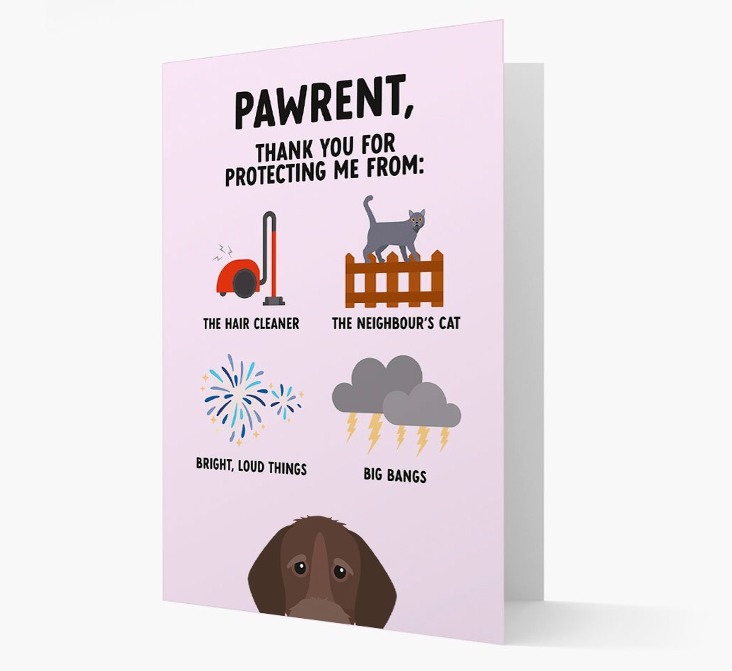 Thank You For Protecting Me: Personalised {breedFullName} Card