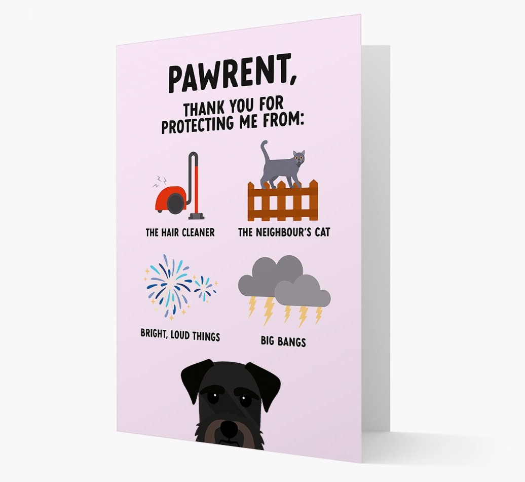 Thank You For Protecting Me: Personalized {breedFullName} Card