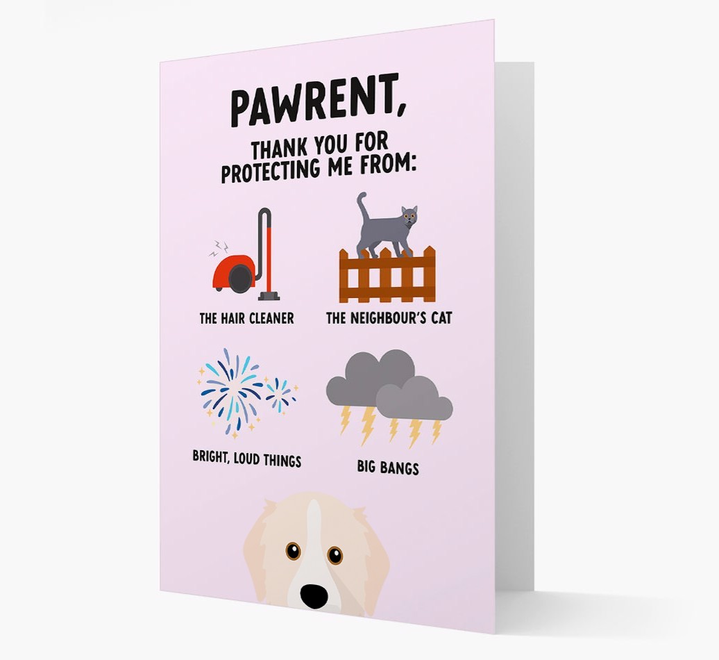 Thank You For Protecting Me: Personalized {breedFullName} Card