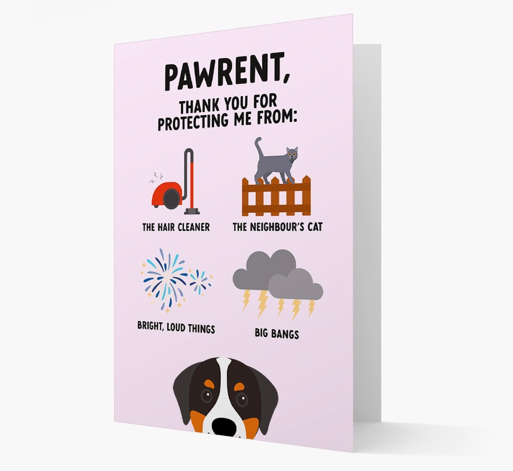 Thank You For Protecting Me: Personalised {breedFullName} Card