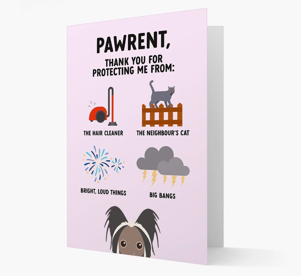 Thank You For Protecting Me: Personalised {breedFullName} Card