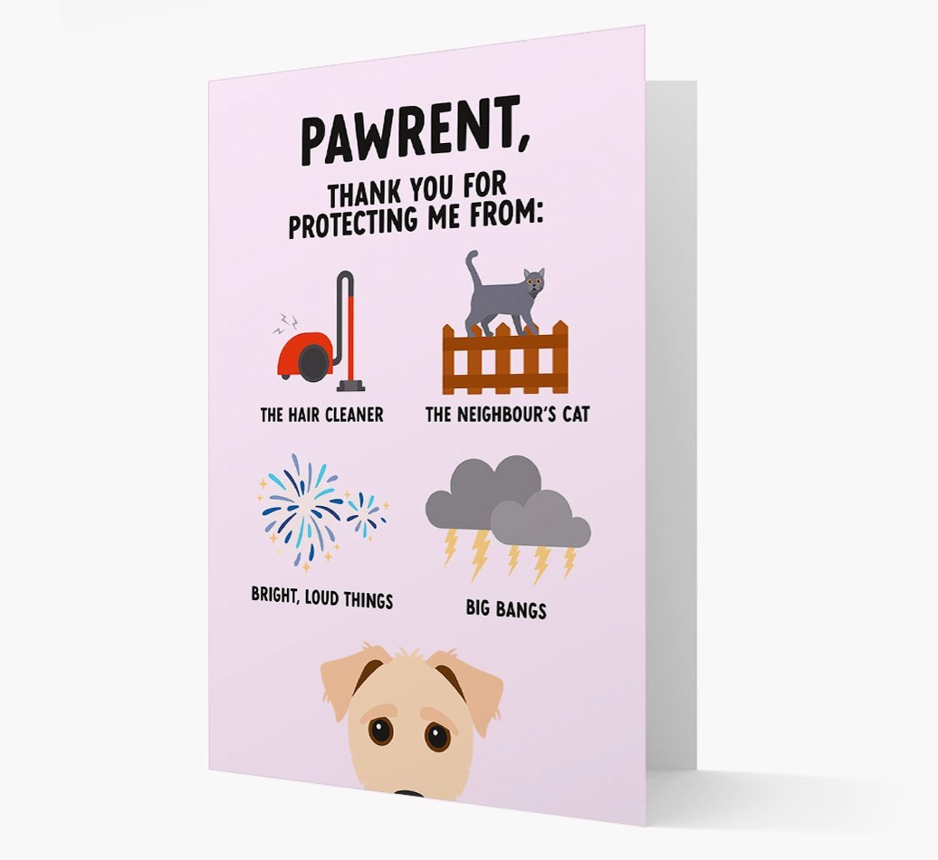 Thank You For Protecting Me: Personalized {breedFullName} Card
