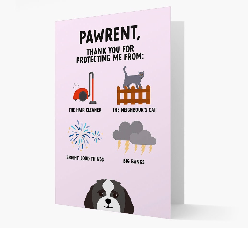 Thank You For Protecting Me: Personalized {breedFullName} Card
