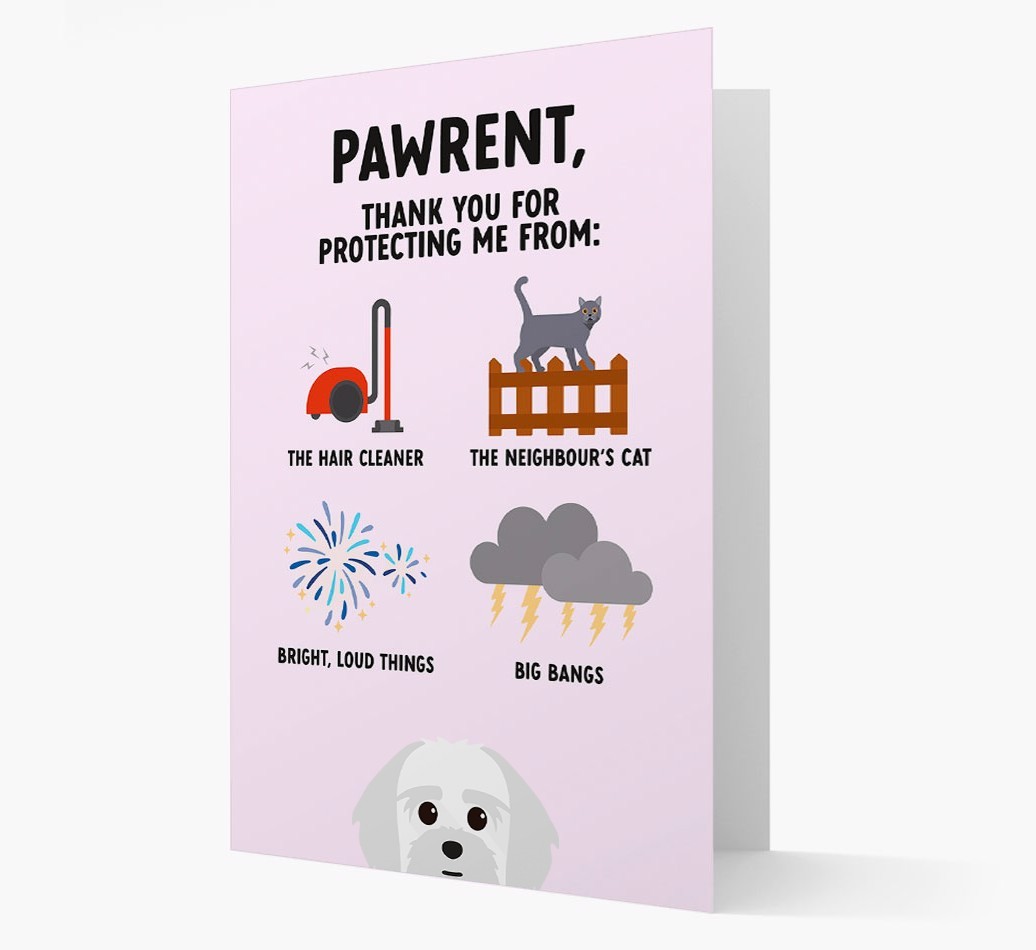 Thank You For Protecting Me: Personalized {breedFullName} Card