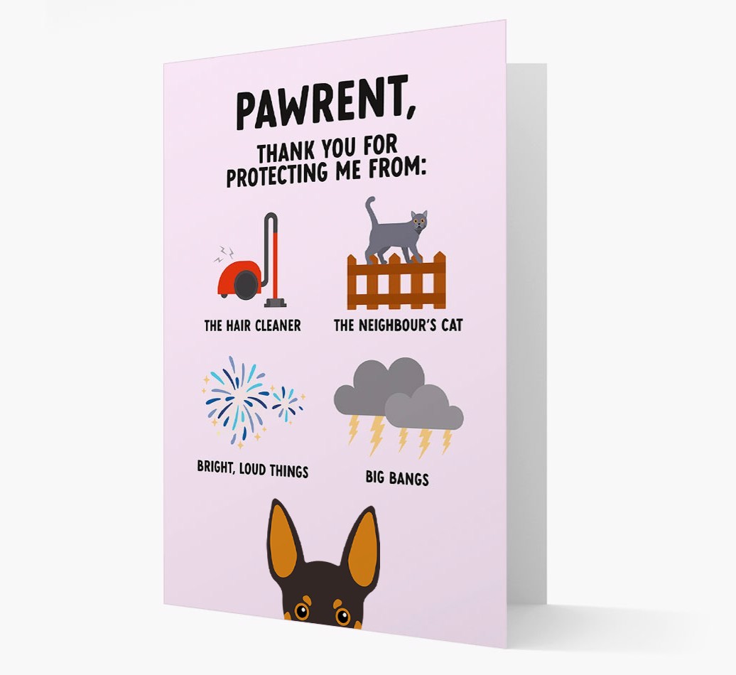 Thank You For Protecting Me: Personalised {breedFullName} Card