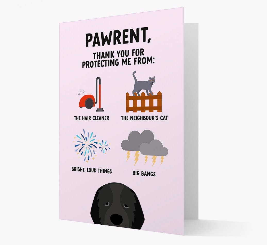 Thank You For Protecting Me: Personalized {breedFullName} Card