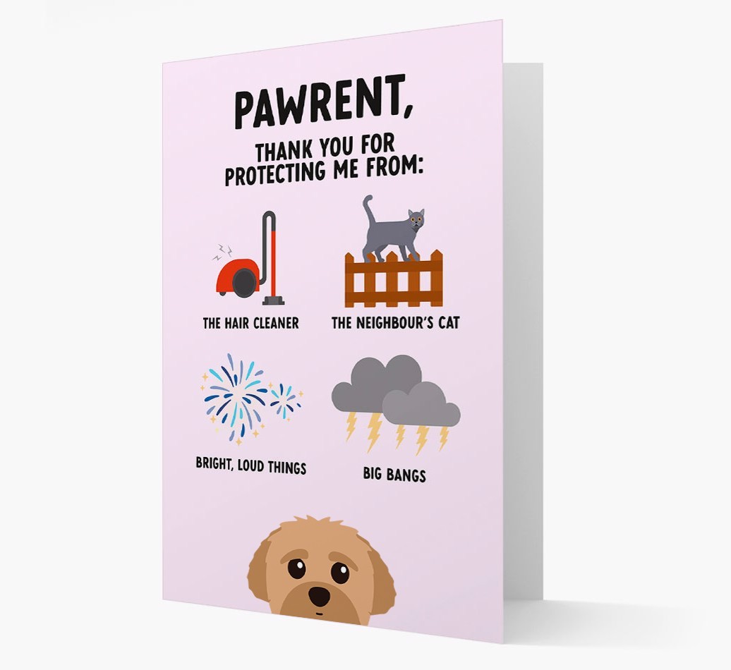 Thank You For Protecting Me: Personalized {breedFullName} Card
