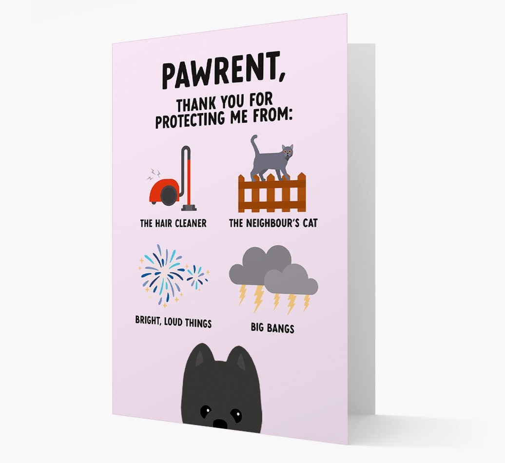 Thank You For Protecting Me: Personalised {breedFullName} Card