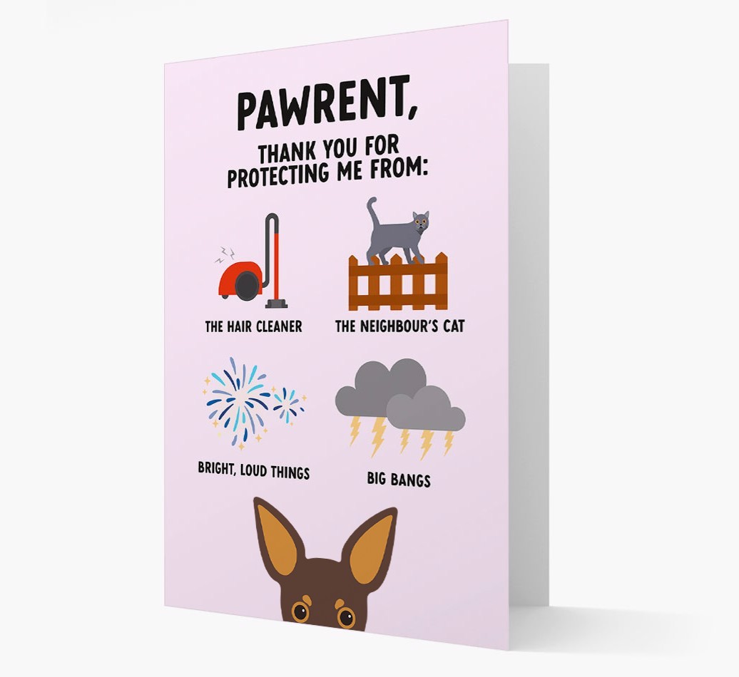 Thank You For Protecting Me: Personalised {breedFullName} Card