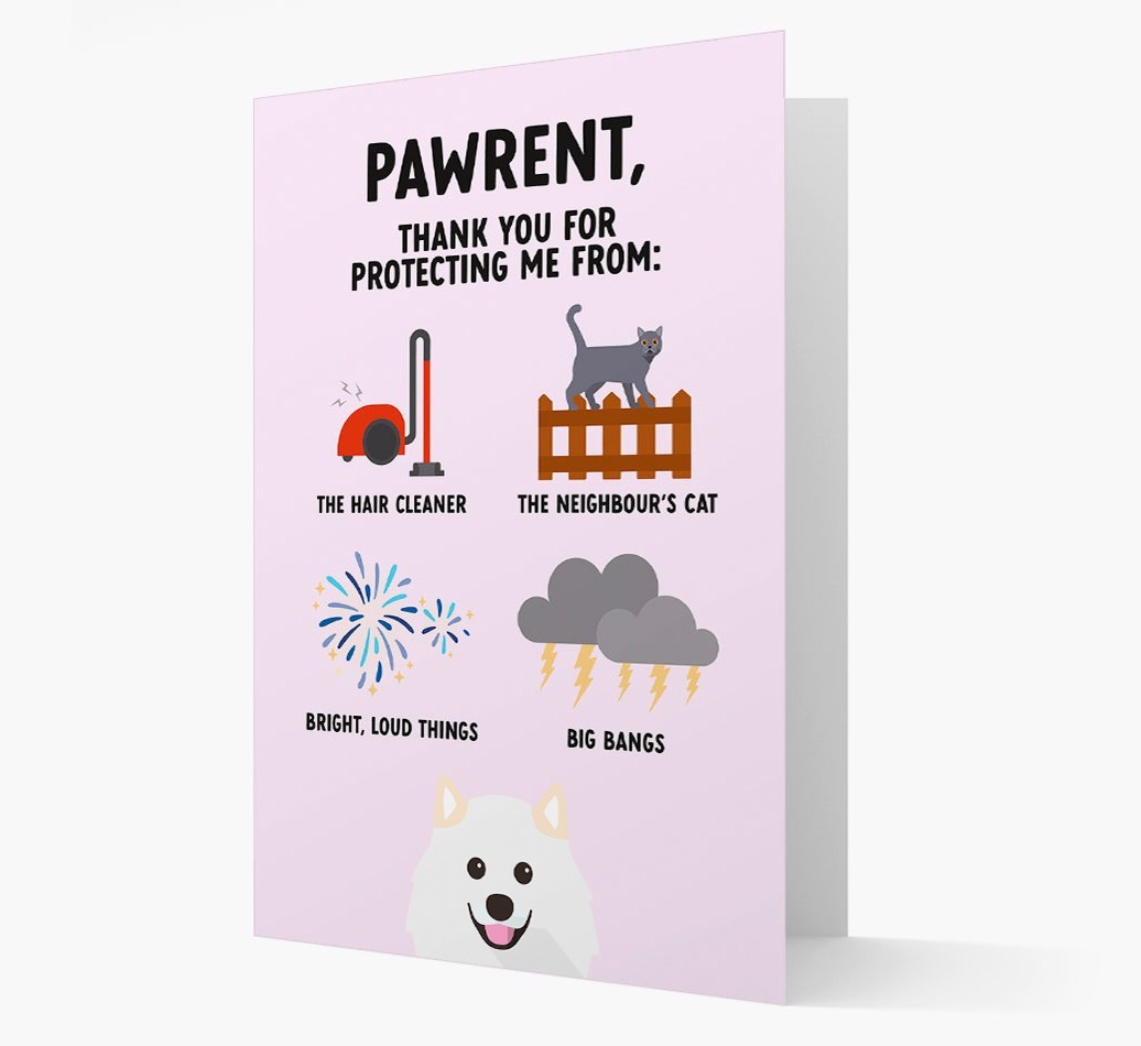 Thank You For Protecting Me: Personalised {breedFullName} Card