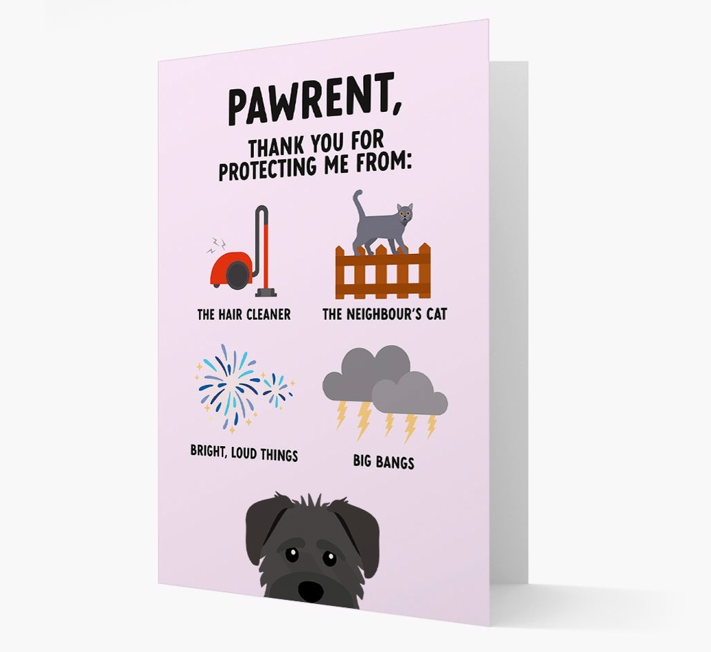 Thank You For Protecting Me: Personalized {breedFullName} Card