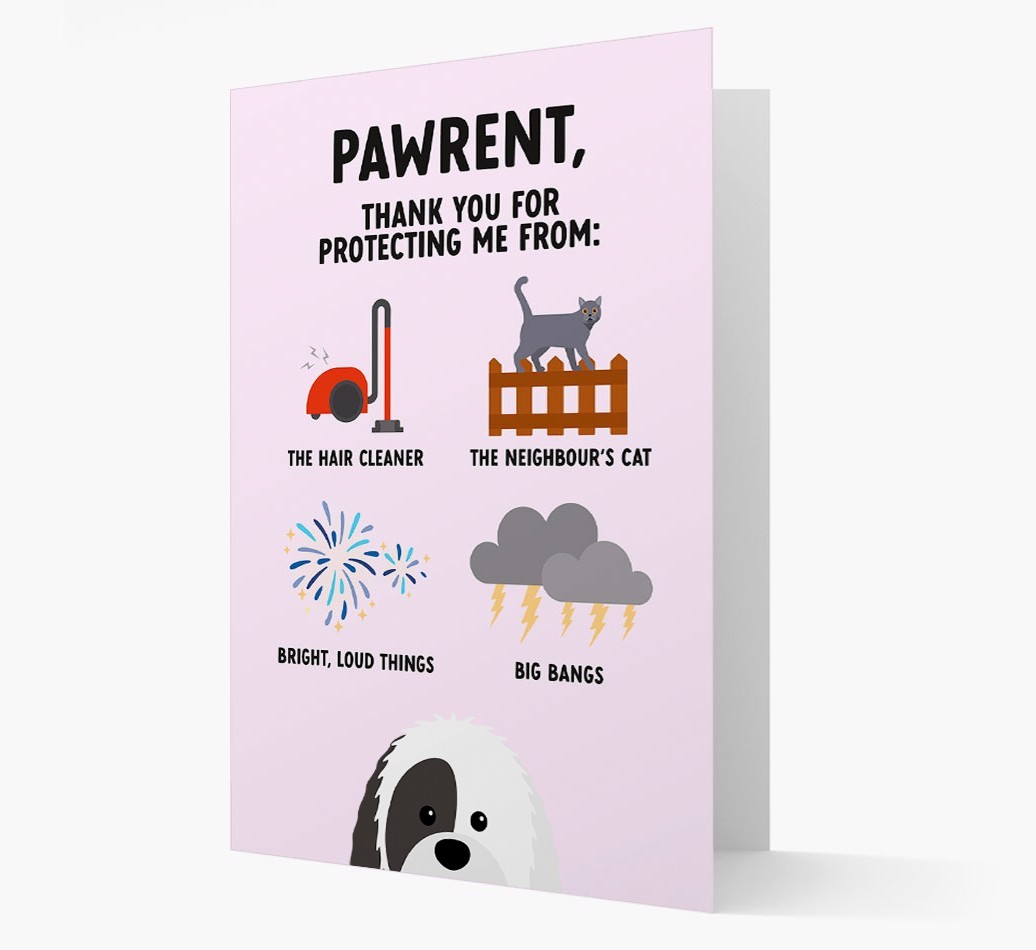 Thank You For Protecting Me: Personalized {breedFullName} Card