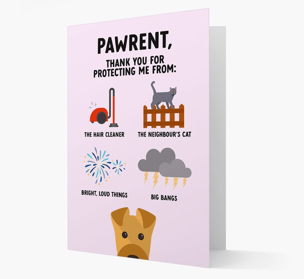 Thank You For Protecting Me: Personalized {breedFullName} Card