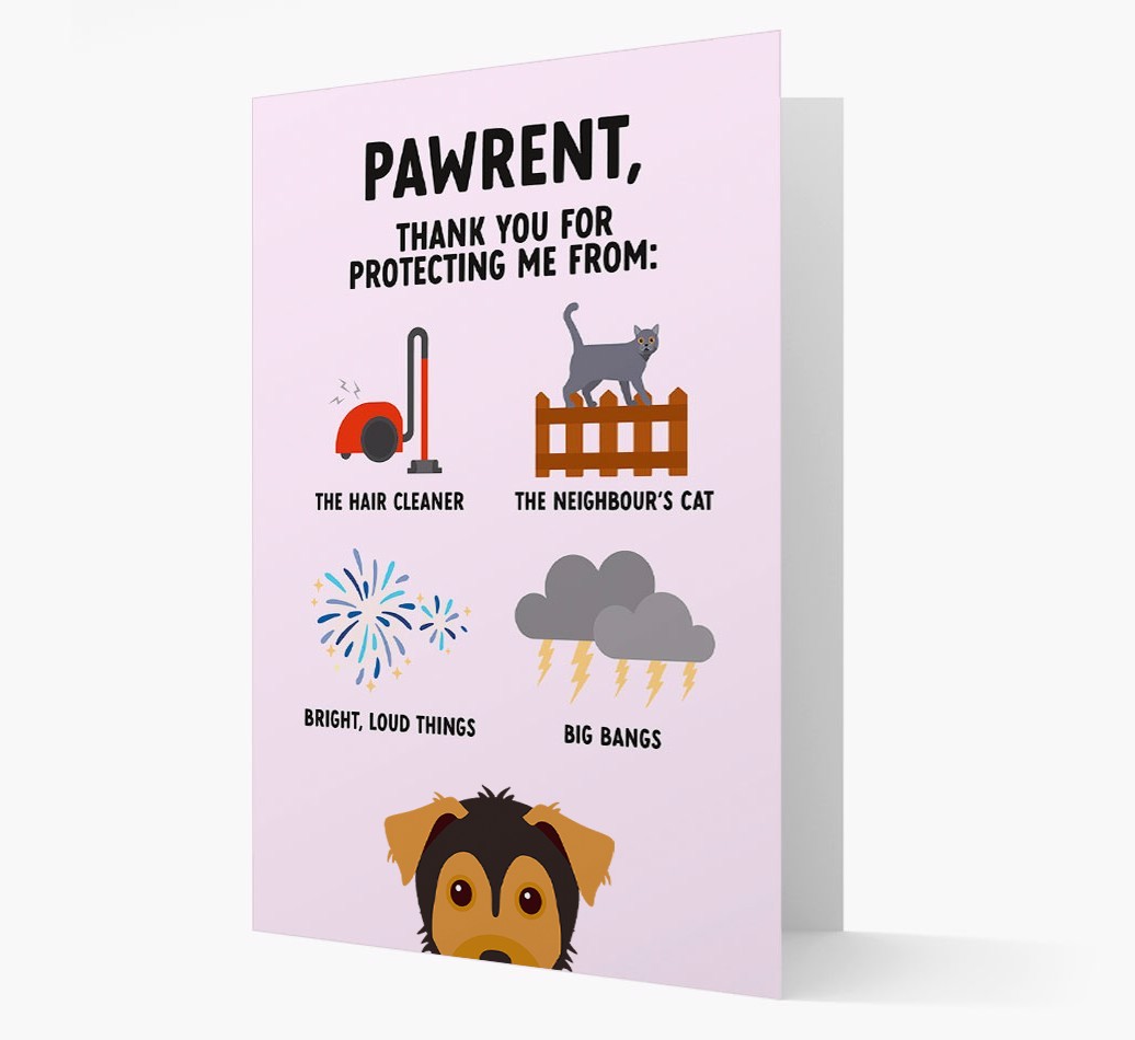 Thank You For Protecting Me: Personalized {breedFullName} Card