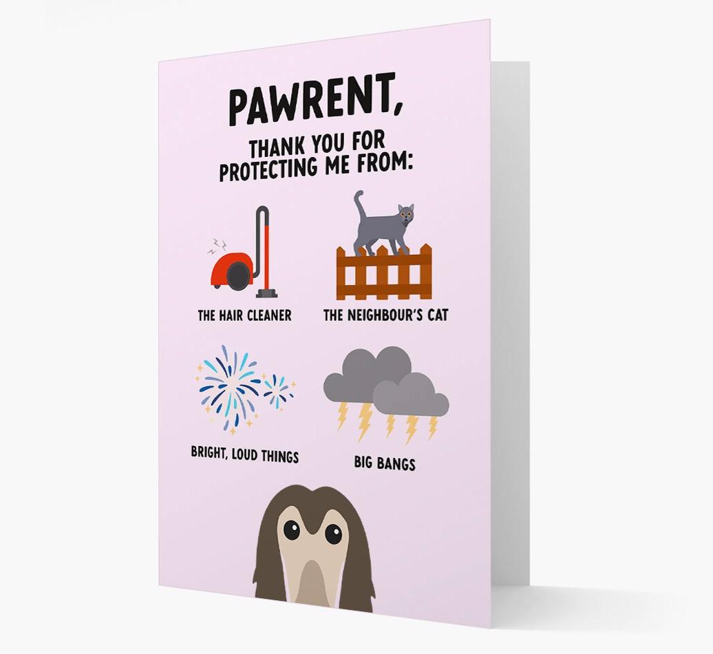 Thank You For Protecting Me: Personalized {breedFullName} Card