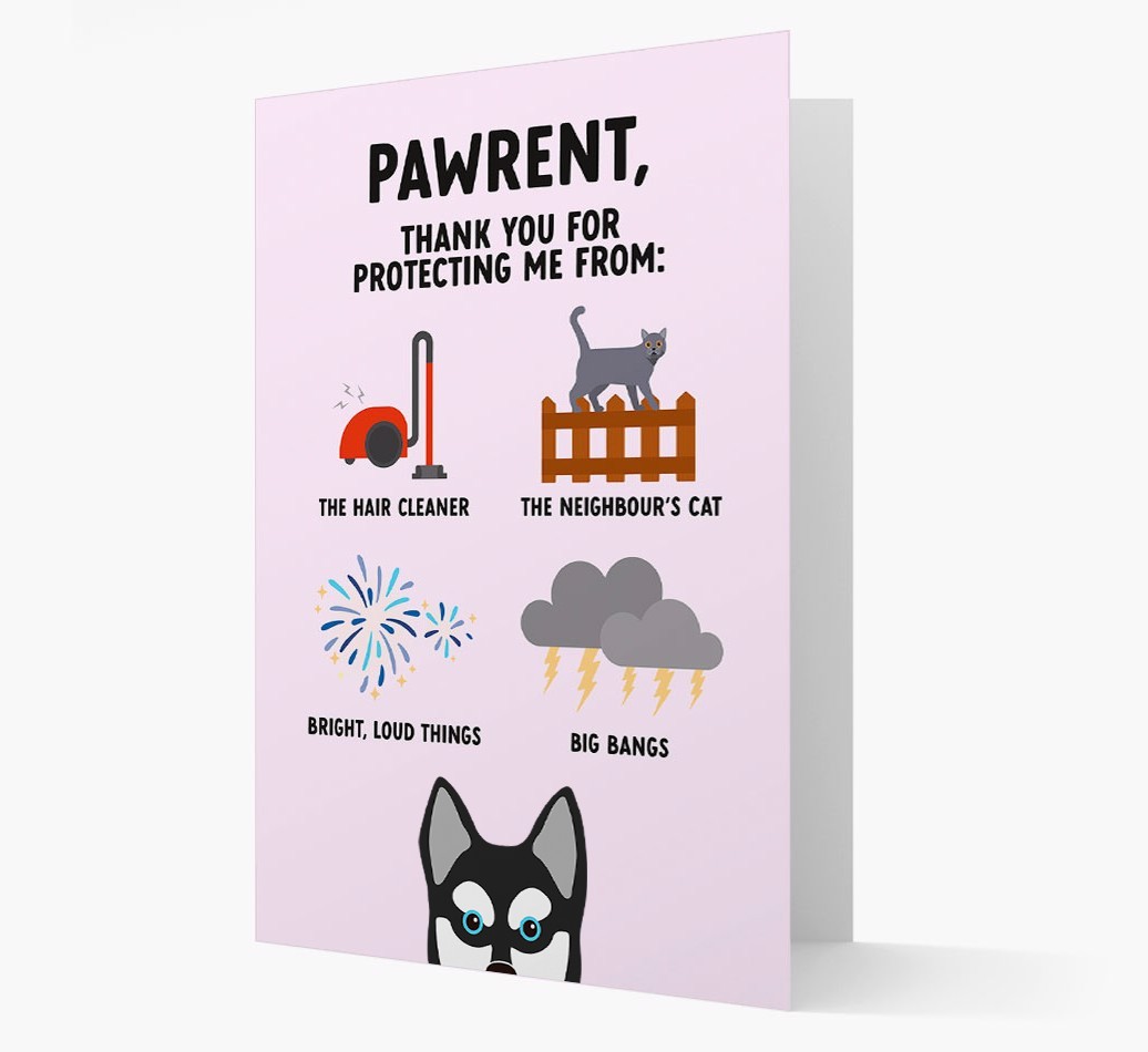 Thank You For Protecting Me: Personalized {breedFullName} Card