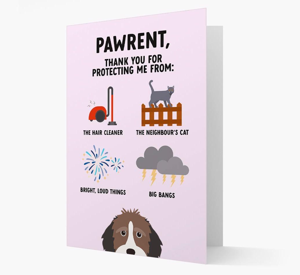 Thank You For Protecting Me: Personalized {breedFullName} Card