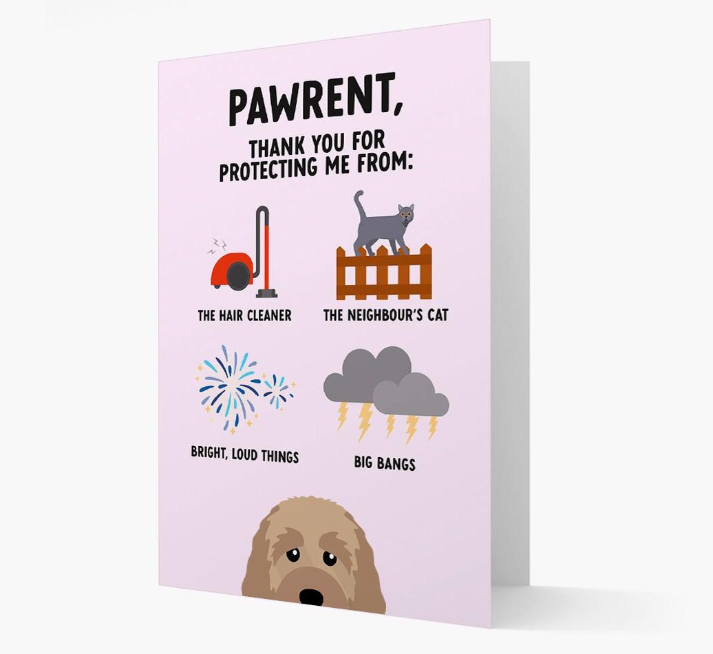 Thank You For Protecting Me: Personalized {breedFullName} Card