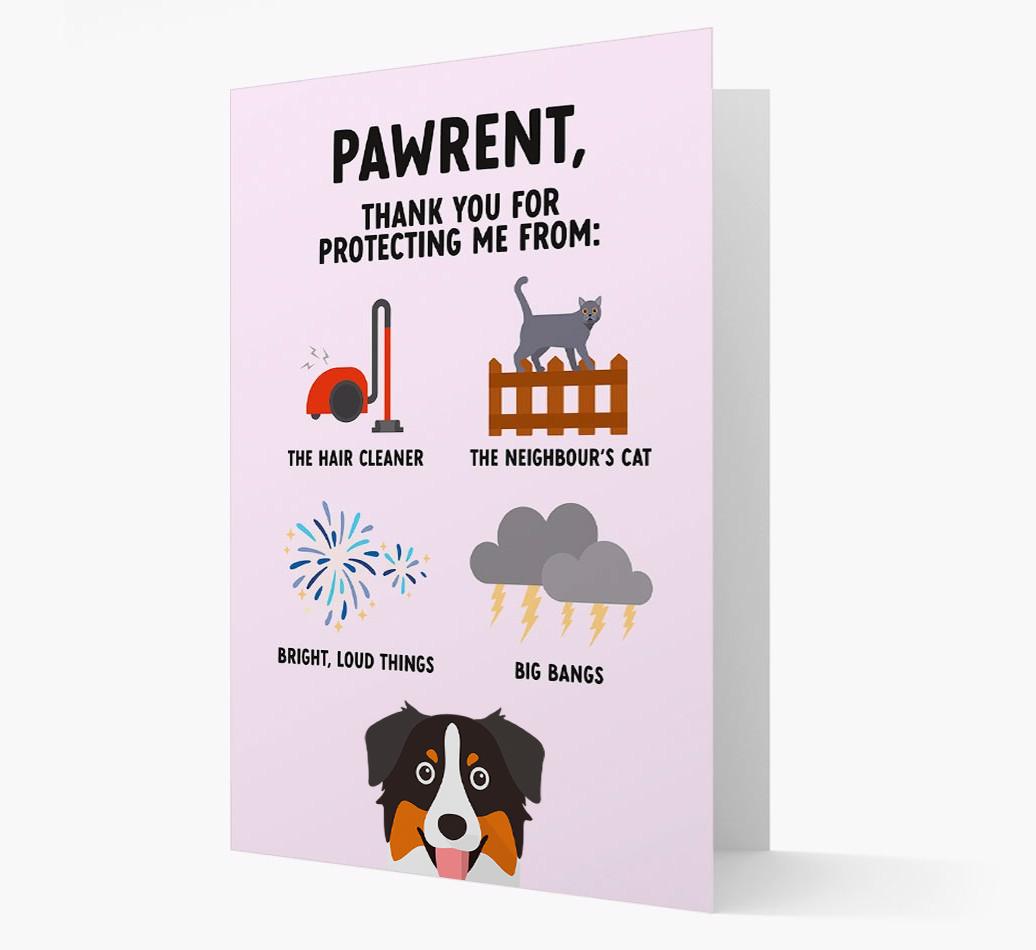 Thank You For Protecting Me: Personalized {breedFullName} Card