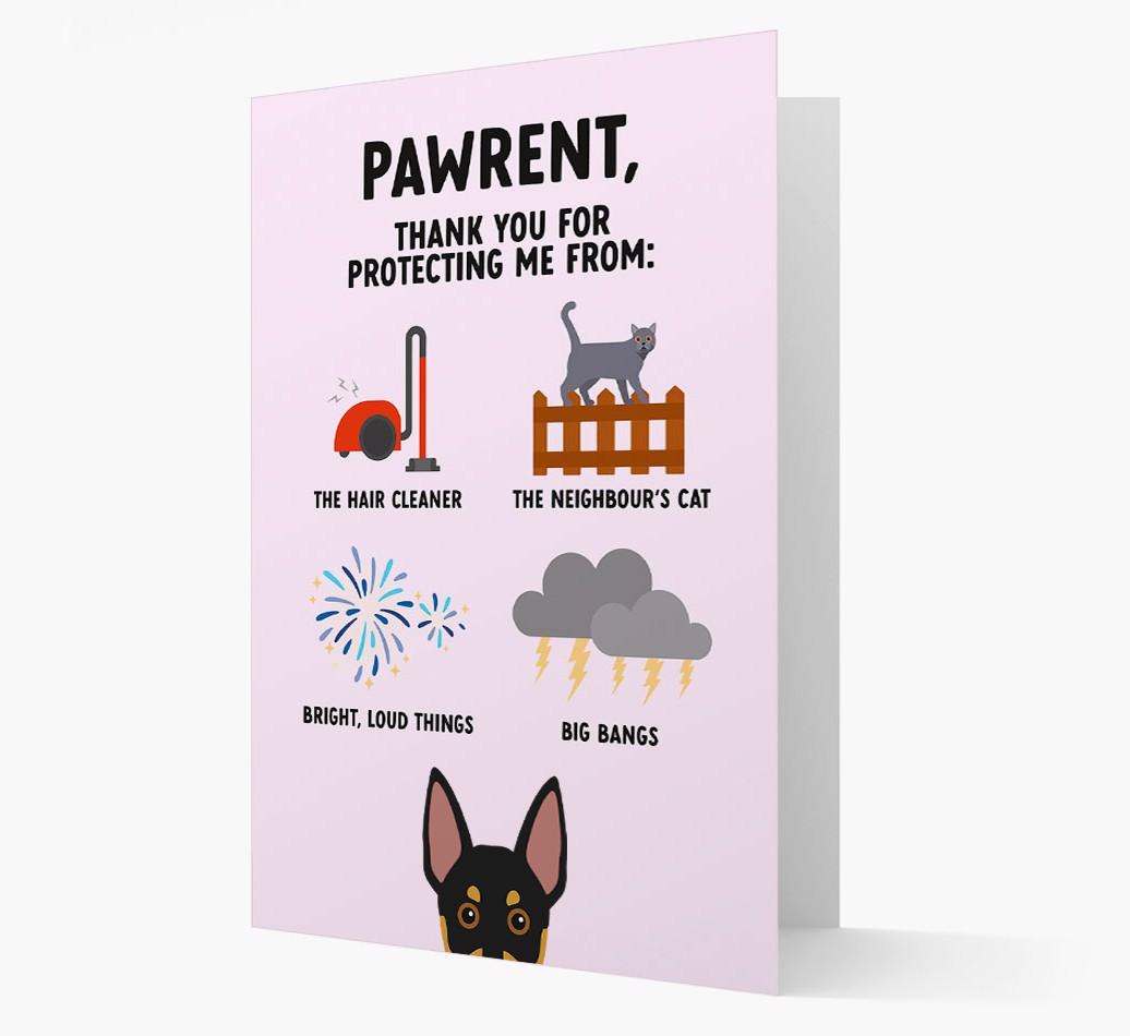 Thank You For Protecting Me: Personalized {breedFullName} Card