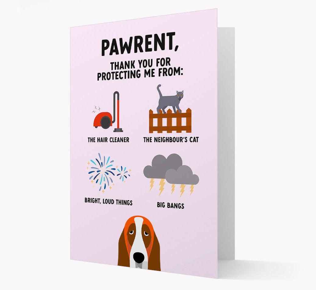 Thank You For Protecting Me: Personalized {breedFullName} Card