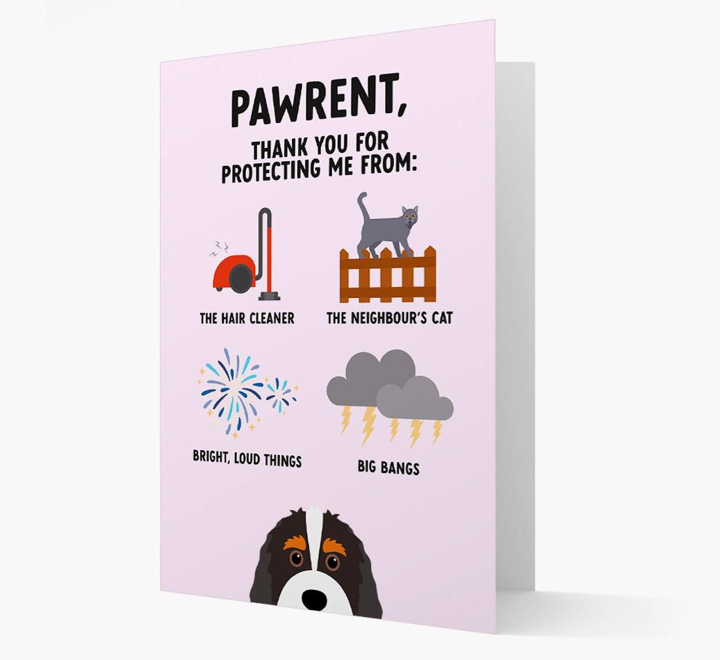 Thank You For Protecting Me: Personalized {breedFullName} Card