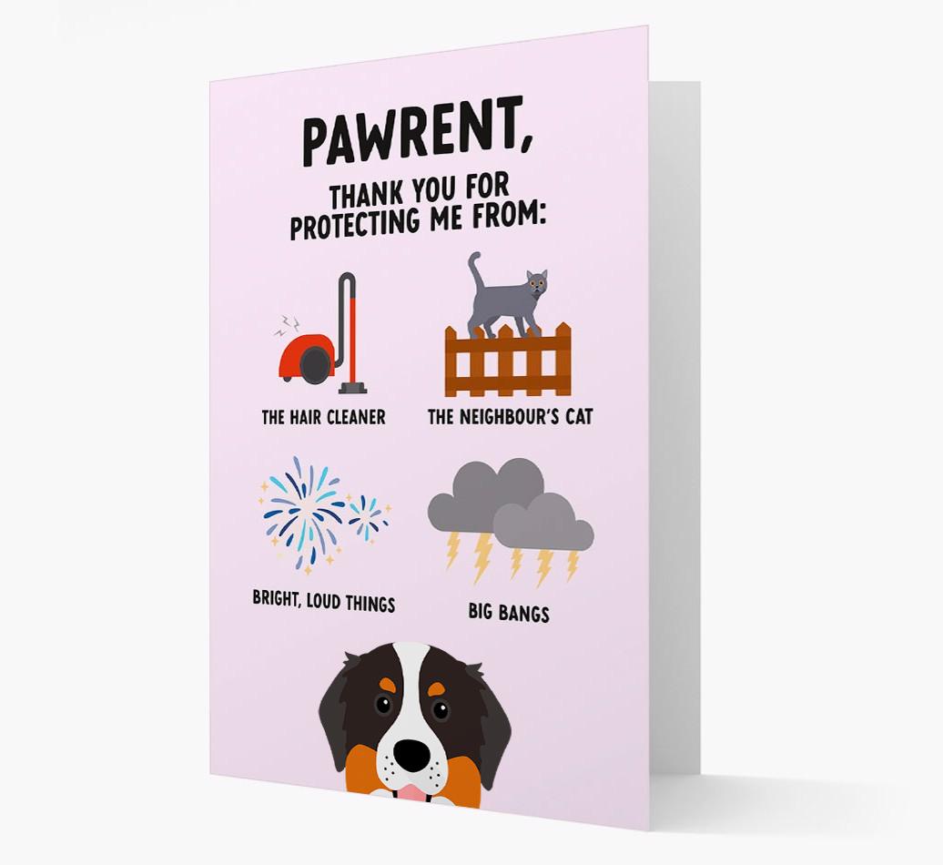 Thank You For Protecting Me: Personalized {breedFullName} Card