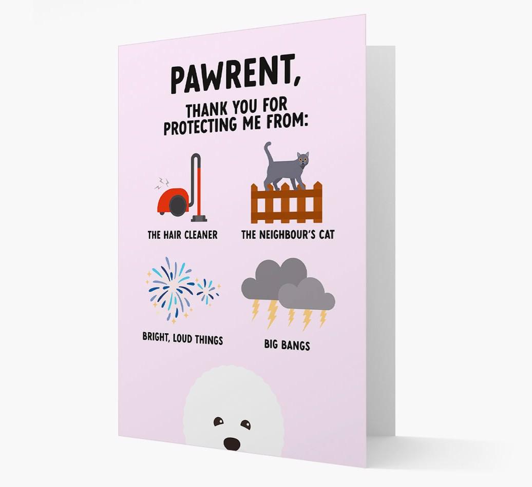 Thank You For Protecting Me: Personalized {breedFullName} Card