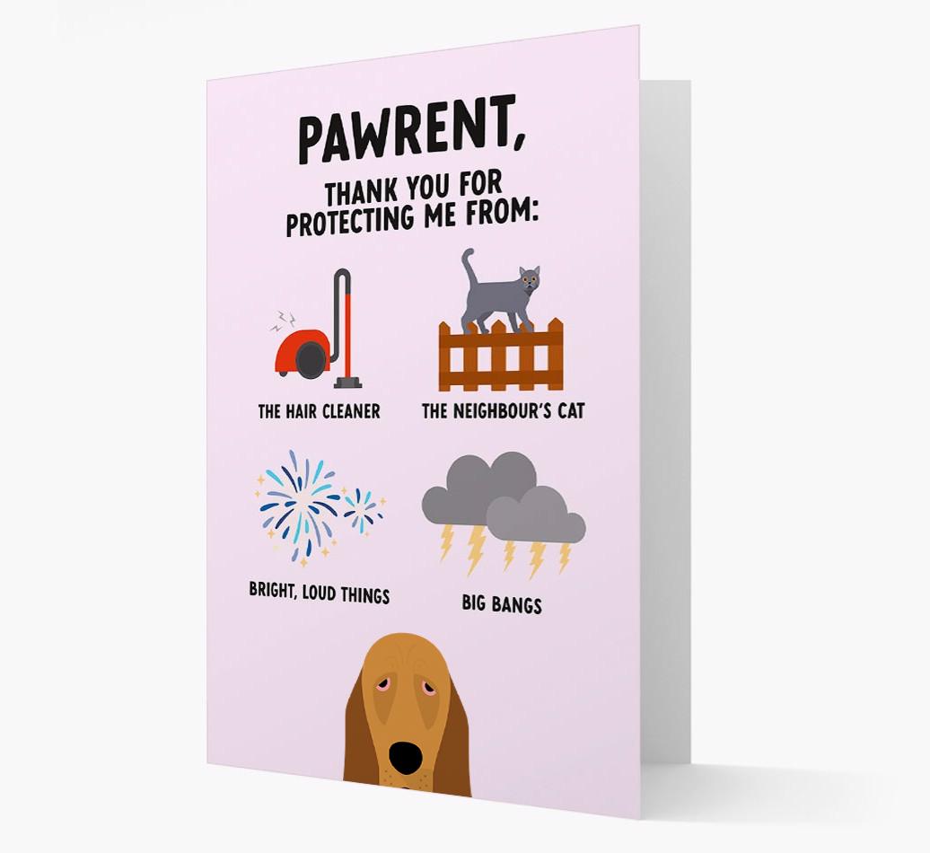 Thank You For Protecting Me: Personalized {breedFullName} Card