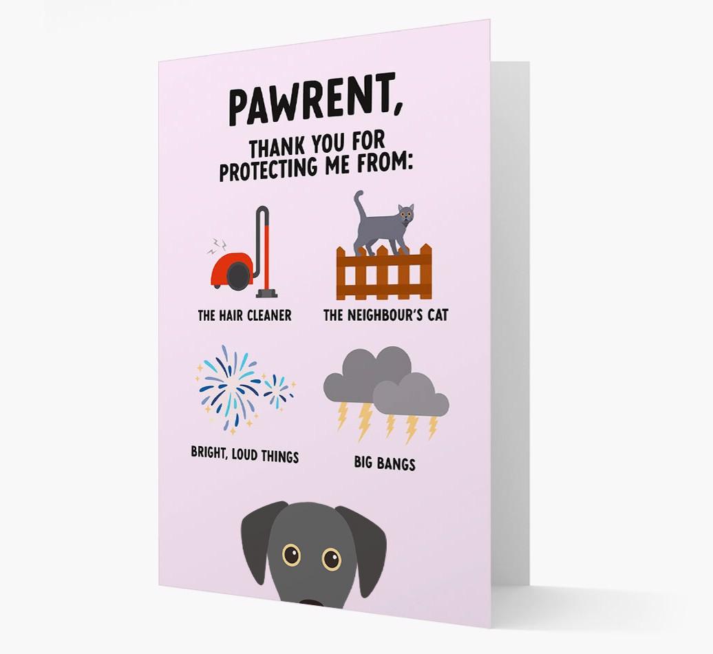 Thank You For Protecting Me: Personalized {breedFullName} Card