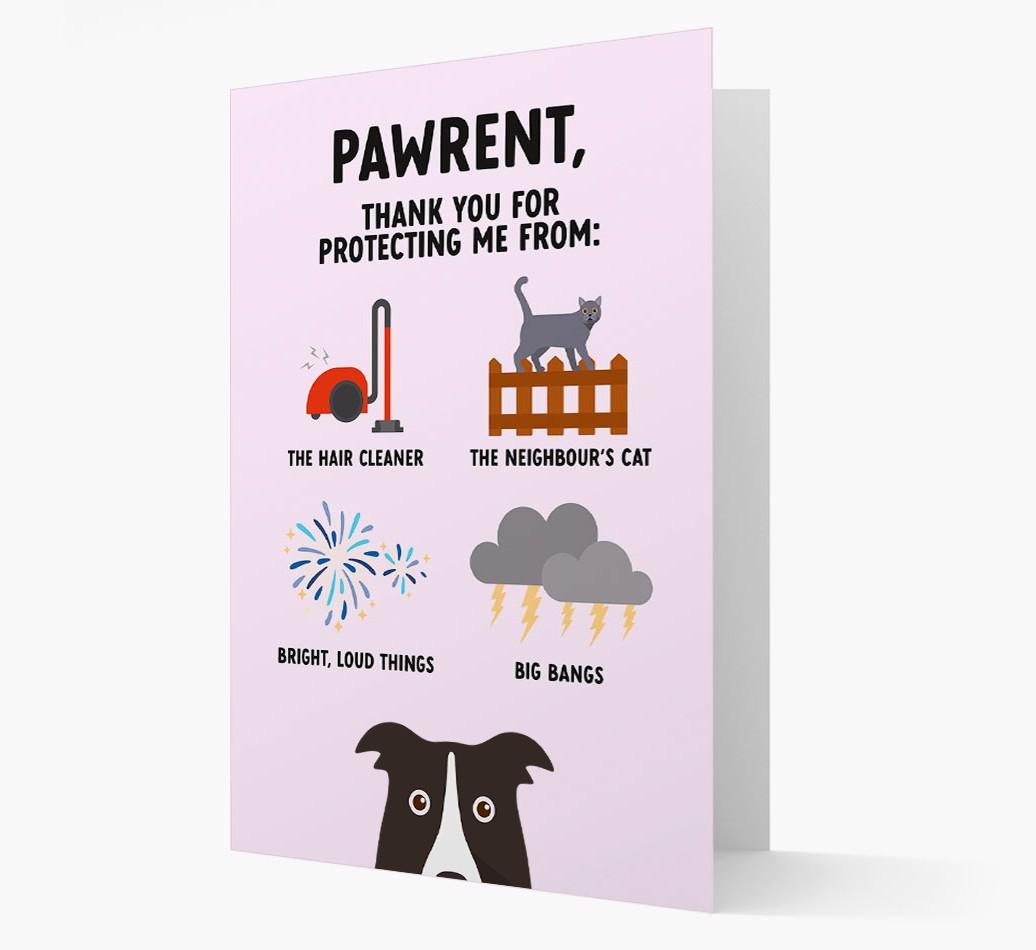 Thank You For Protecting Me: Personalized {breedFullName} Card