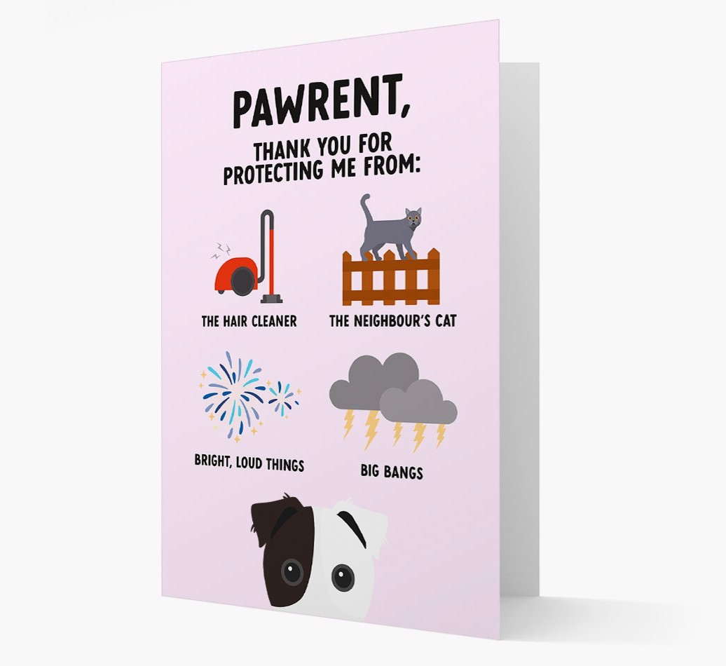 Thank You For Protecting Me: Personalized {breedFullName} Card