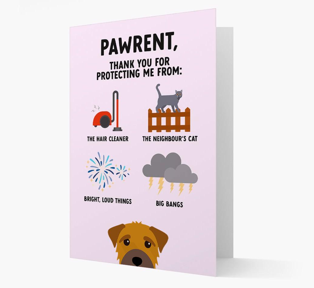 Thank You For Protecting Me: Personalized {breedFullName} Card