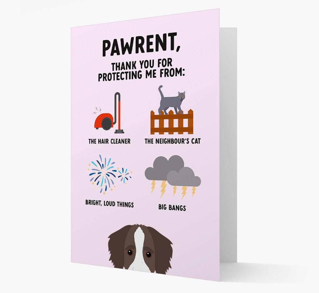 Thank You For Protecting Me: Personalized {breedFullName} Card