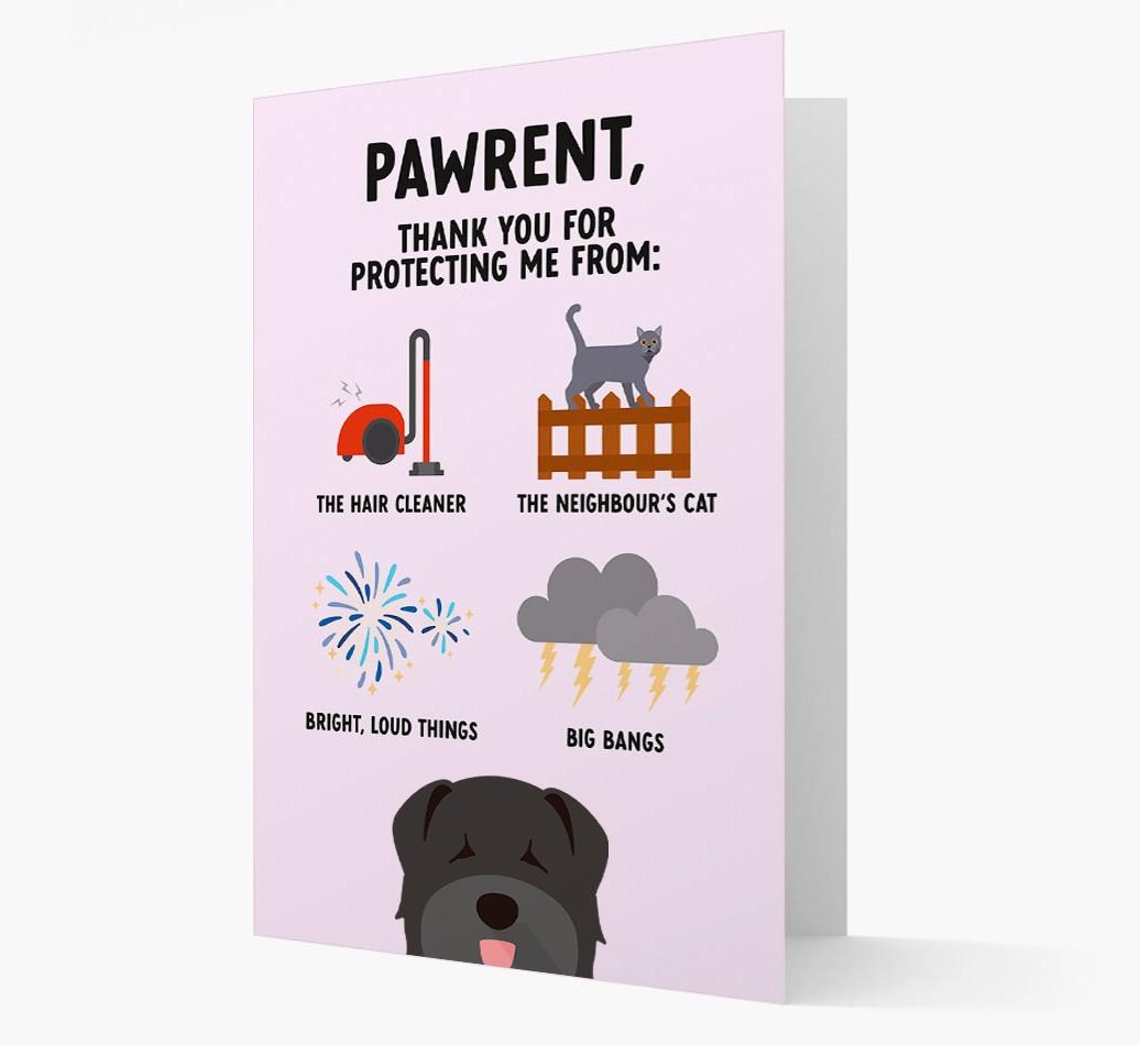 Thank You For Protecting Me: Personalized {breedFullName} Card