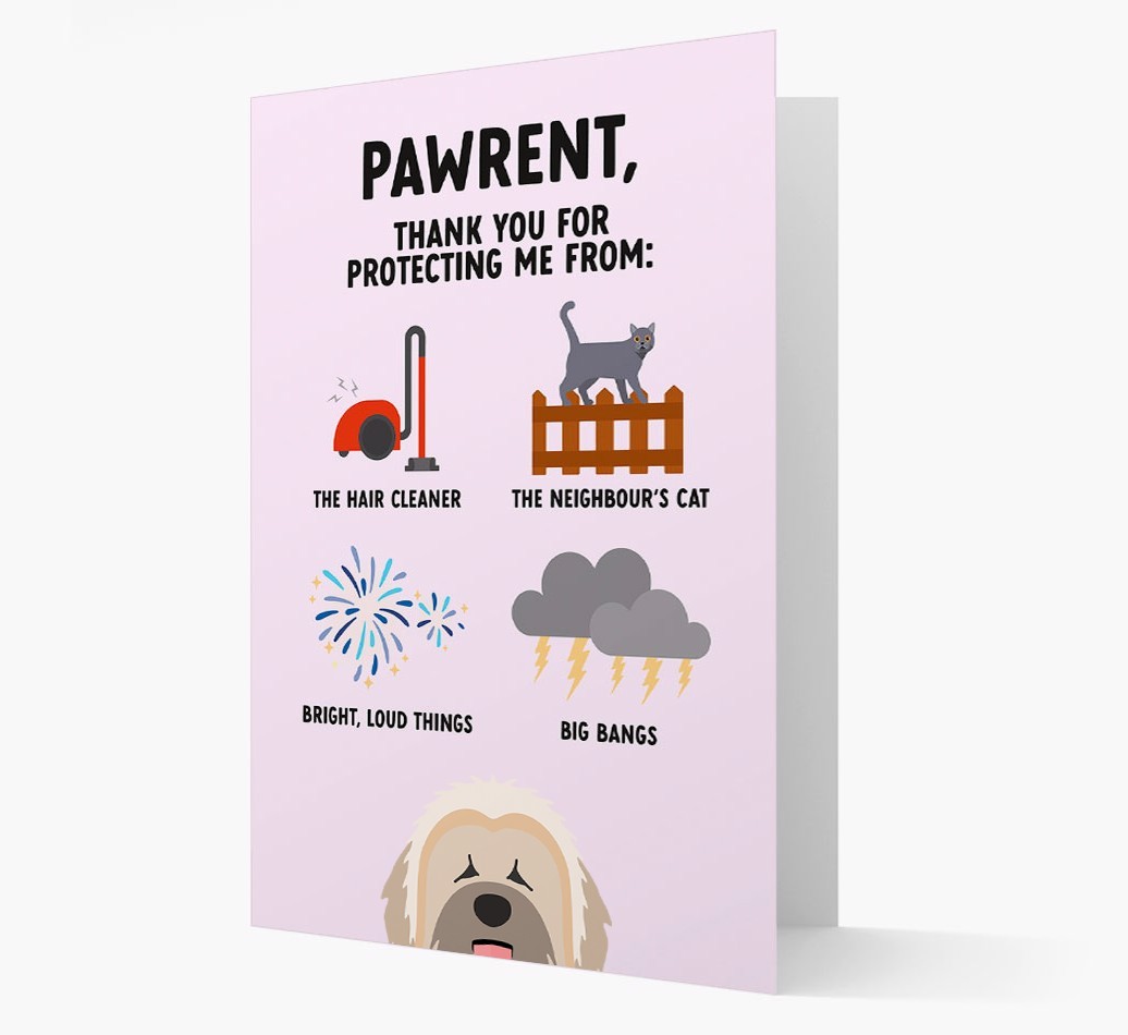 Thank You For Protecting Me: Personalized {breedFullName} Card